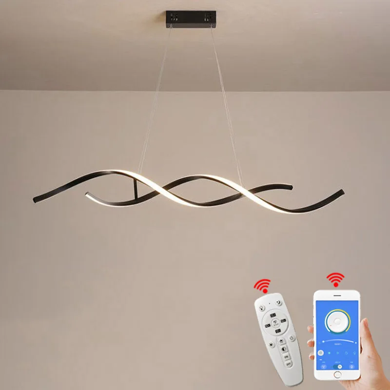 NEO GLeam Modern LED Pendant Lights For Living Room Dining Bar Kitchen RC APP Hanging lamp Fixtures | Лампы и освещение