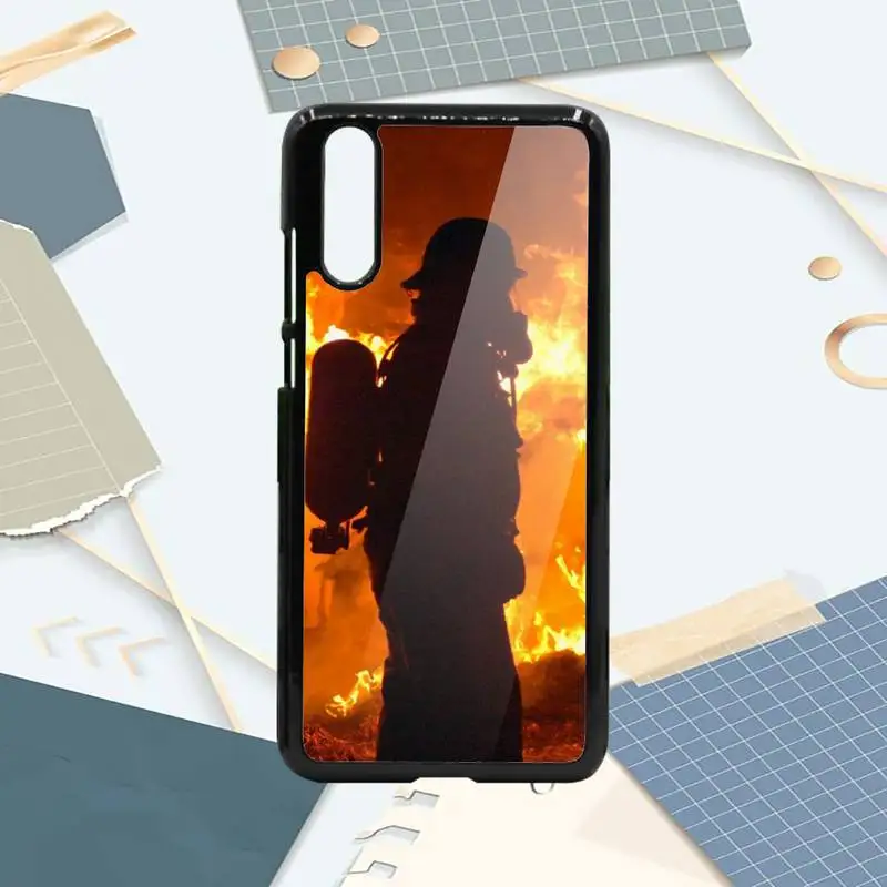 

Firefighter Heroes Super hero Phone Cases PC For Samsung galaxy S note 8 9 20 10 e lite2019 plus pro ultra