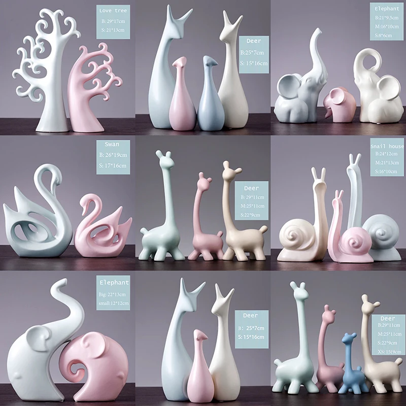 Скандинавские Цзиндэчжэнь керамические ремесла слон ТВ шкаф Европейский