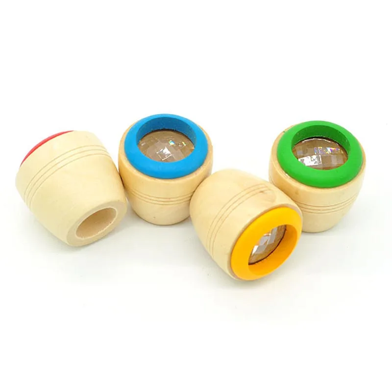 

1Pcs Kaleidoscope Multi-prism Wooden Toy Kids Gift Kaleidoscope Glasses Colorful World Magic Children Polygon Prism