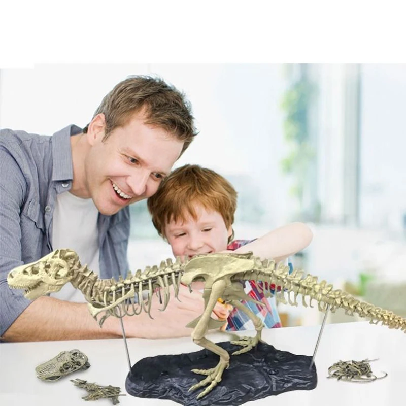 Детский 70 см Собранный динозавр игрушки научный набор тираннозавра игрушка