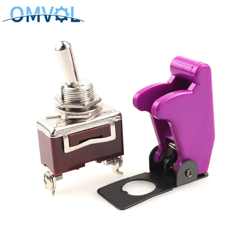 1 шт. 12 мм Переключатель ВКЛ ВЫКЛ с защитной крышкой|Выключатели| |