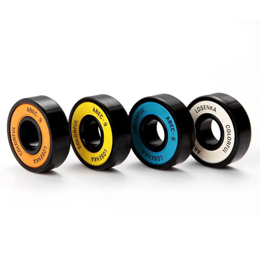 

8Pcs ABEC-9 Skateboard Rotate Speed Bearing+Sleeve+Slide Wire Longboard Set Chrome Steel Skate Wheel Bearing Speed Kit MS2302
