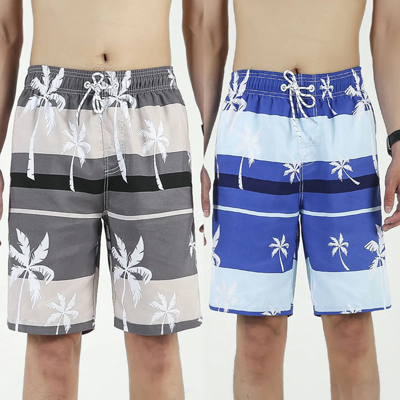 2021 Summer Sports Workout Bottoms Clothing Men's Shorts Swim Trunks Quick Dry Beach Surfing Running Swimming Watershort | Мужская