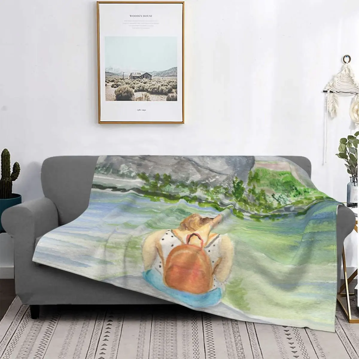 

Manta daydreams para cama, colcha a quadros para sofa, cama, manta double