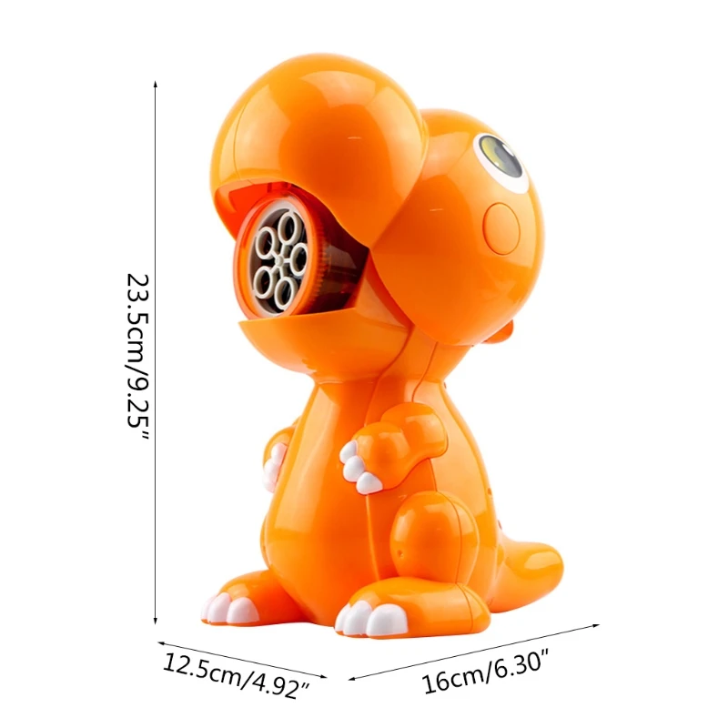 

Dinosaur Bubble Machine Rechargeable Battery Automatic Park Fun Toys for Puppies