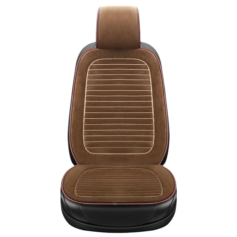 

Плюшевый чехол для автомобильного сиденья, теплый Одноместный чехол для автомобильного сиденья, аксессуары для автомобильного интерьера с...