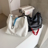 trendy large capacity shoulder bag womens autumn 2021 new fashion chain portable tote bag simple korean messenger bag handbags