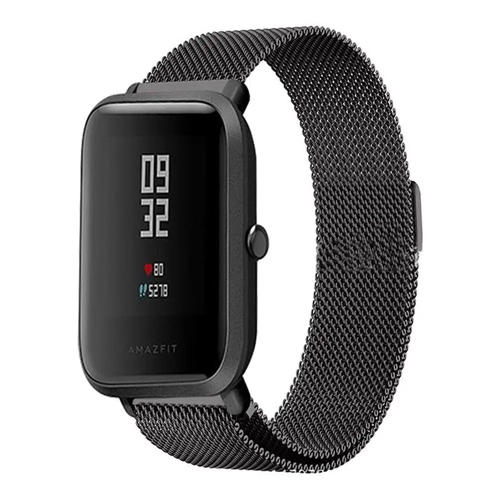 Сетчатый металлический сменный ремешок для часов Huami Amazfit Bip Lite умный ремешок для часов браслет на запястье для Amazfit Bip Lite