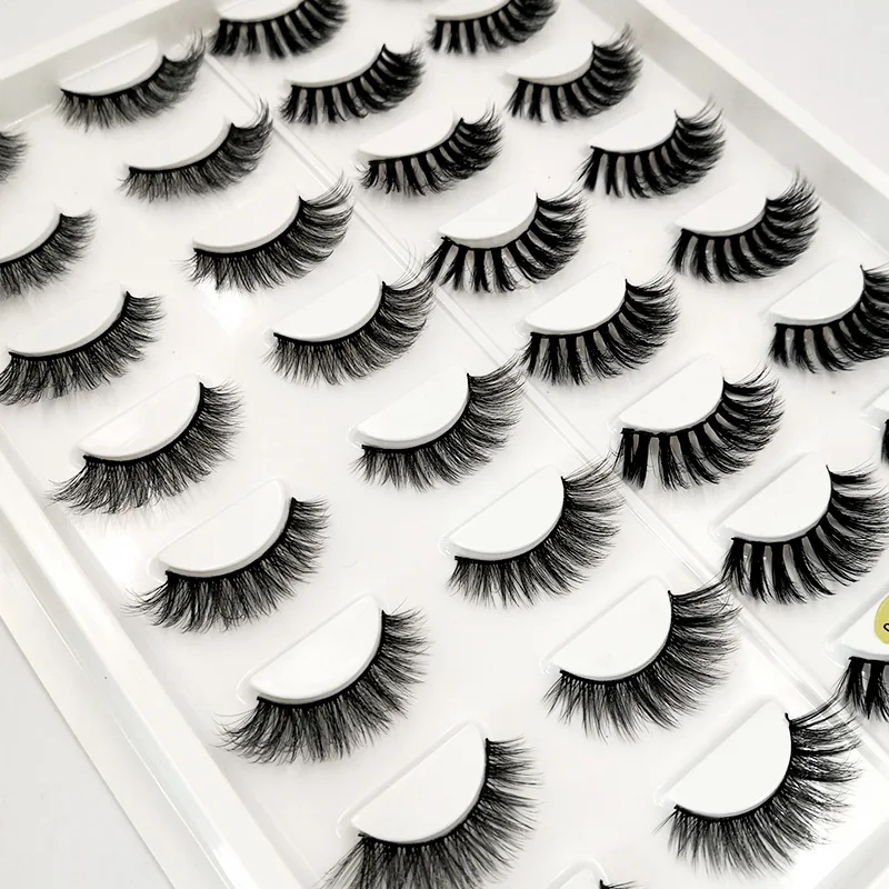 Новые 16 пар Мультипак 3D Мягкие норковые волосы Накладные ресницы ручная работа