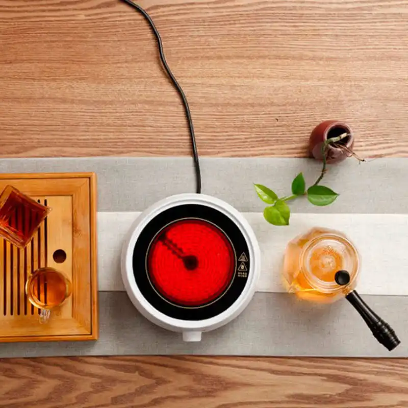

220V 800W Hot Plate Stove Mini Electric Heater Stove Tea Maker For Coffee Milk Soup Heater Multifunctional Cooker