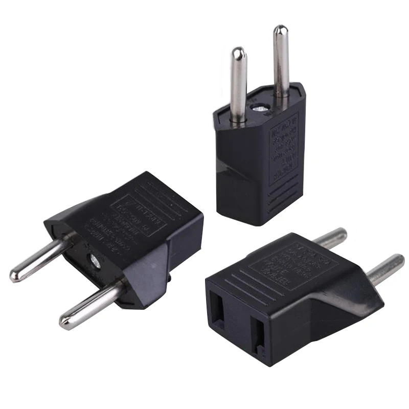 1PC Power Conversion Socket European Standard To American Standard Charger Travel Mini Power Adapter Rounded Power Plug