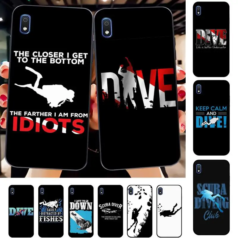 

Scuba Diver Diving Phone Case for Samsung A51 01 50 71 21S 70 31 40 30 10 20 S E 11 91 A7 A8 2018