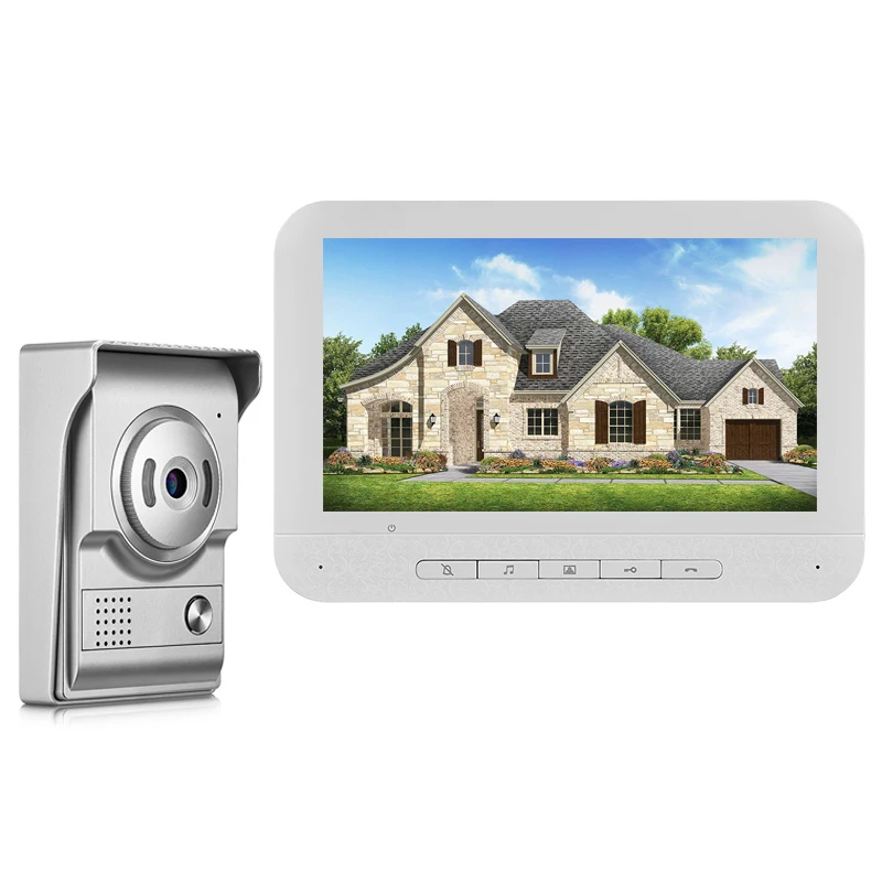 Видеодомофон с цветным экраном 7 дюймов и водонепроницаемой наружной