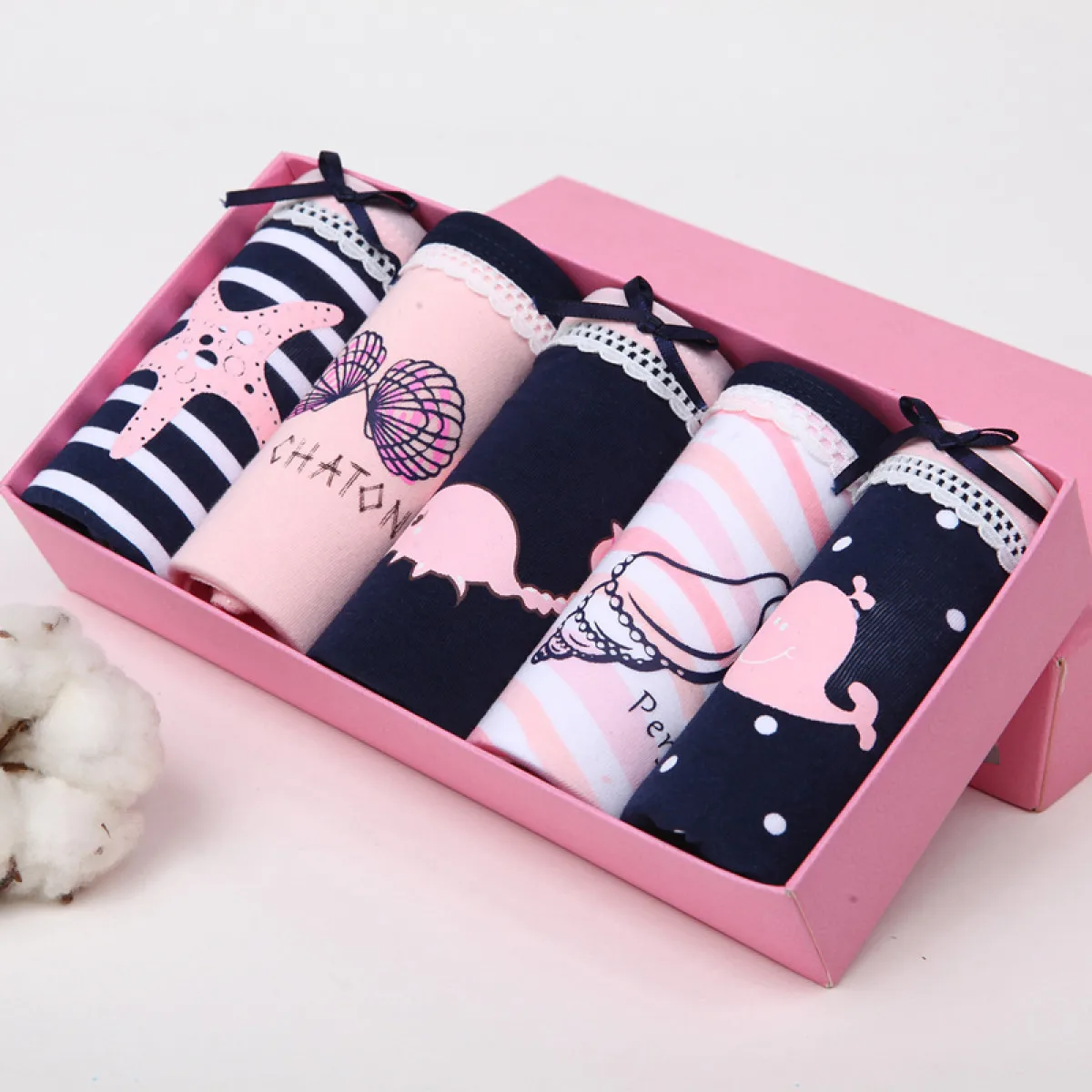 Трусики женские хлопковые бесшовные с завышенной талией 5 шт.|Женские трусики| |