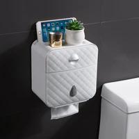 multifunctional toilet paper holder waterproof wall mounted toilet paper box toilet paper holder toilet paper storage box