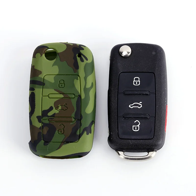 Защитный силиконовый чехол для дистанционного ключа от машины Volkswagen VW POLO Tiguan Passat