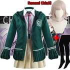 Аниме Danganronpa Nanami Косплей ChiaKi; Костюм с курткой с длинными рукавами верхняя одежда короткая юбка средней школы студентов форма парик