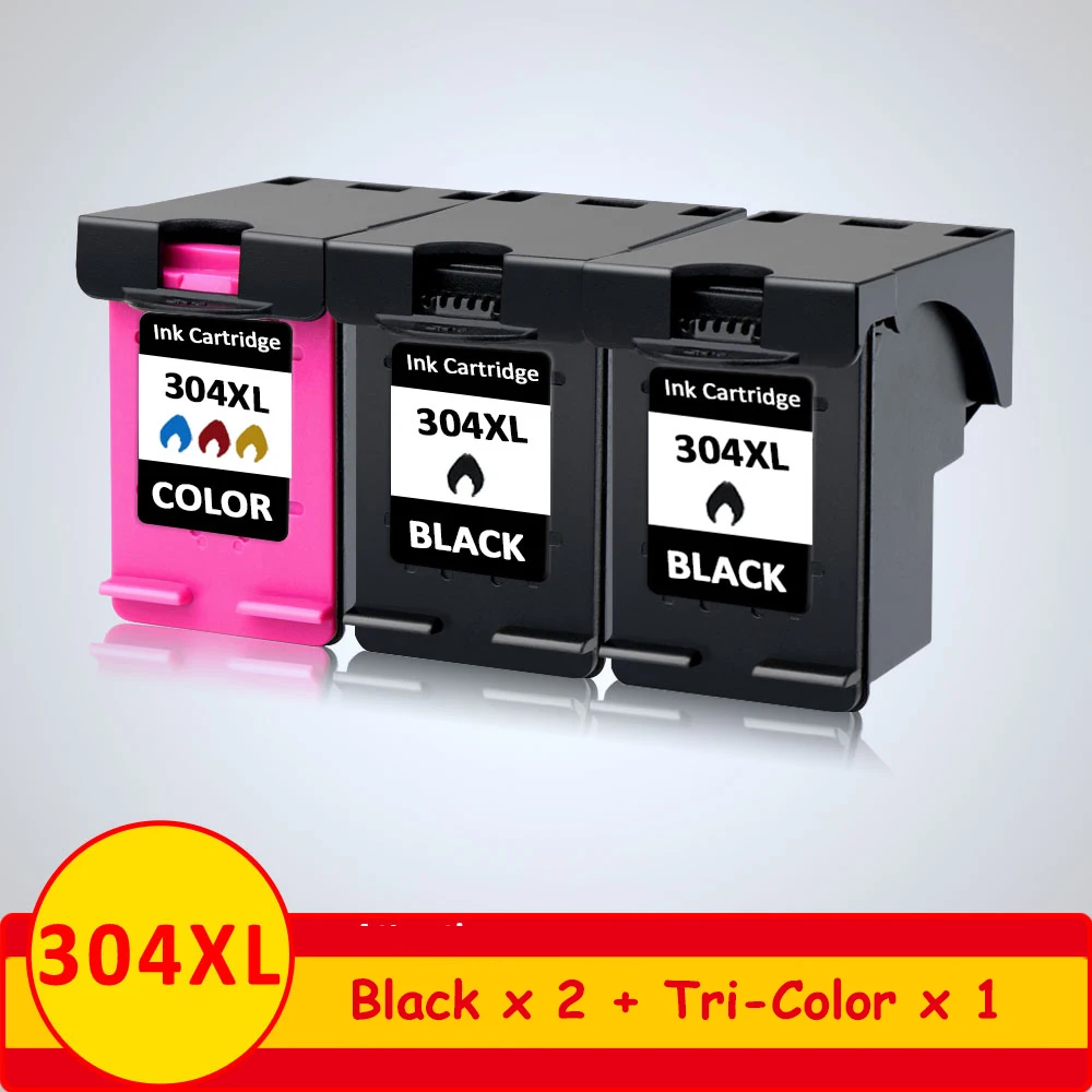 XiangYu 3 шт./компл. для HP 304 304xl чернильный картридж Deskjet 3720 3721 3723 3724 3730 3732 3752 3755