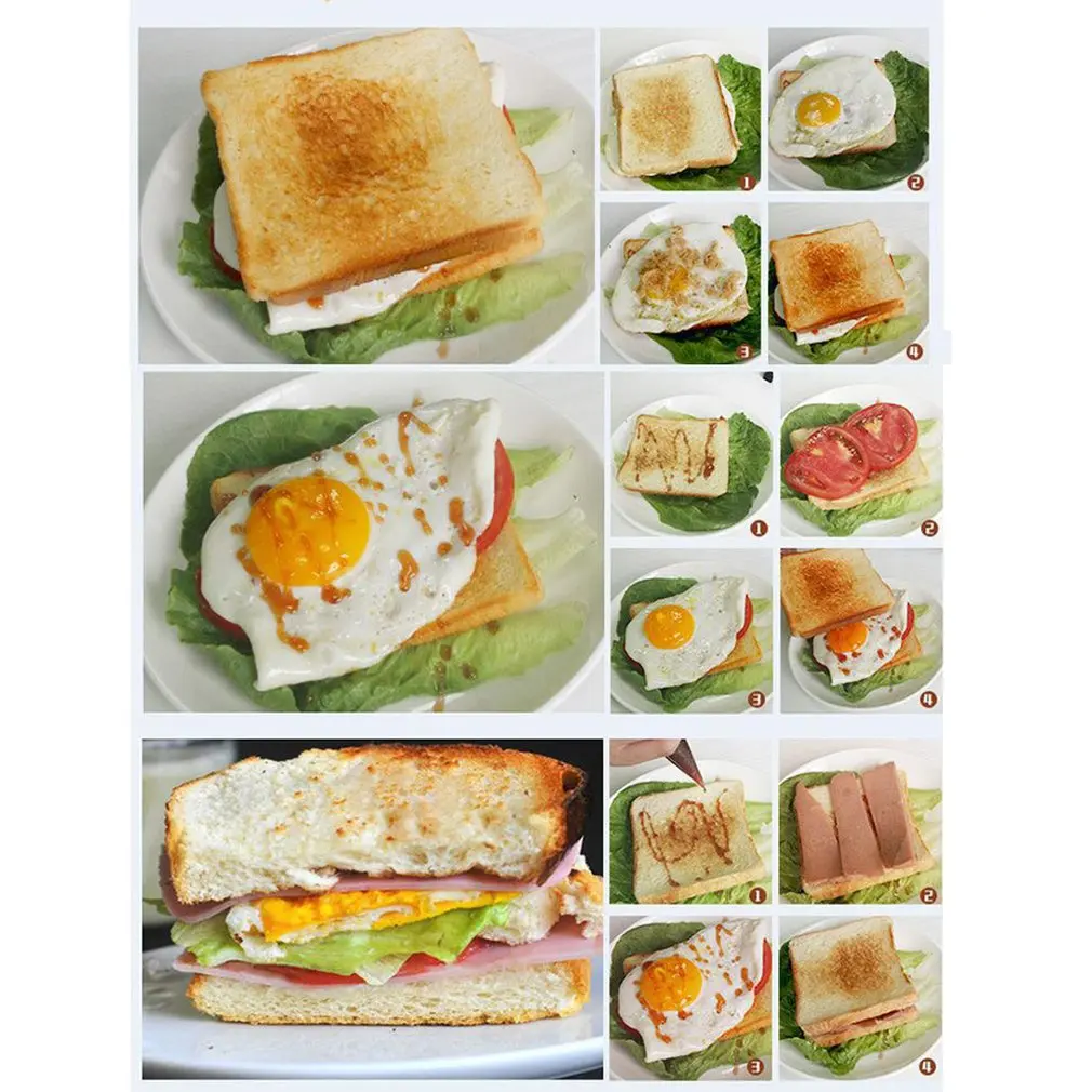 Домашний тостер на 2 ломтика выпечка жареных яиц нагрев размораживание 6 пилок