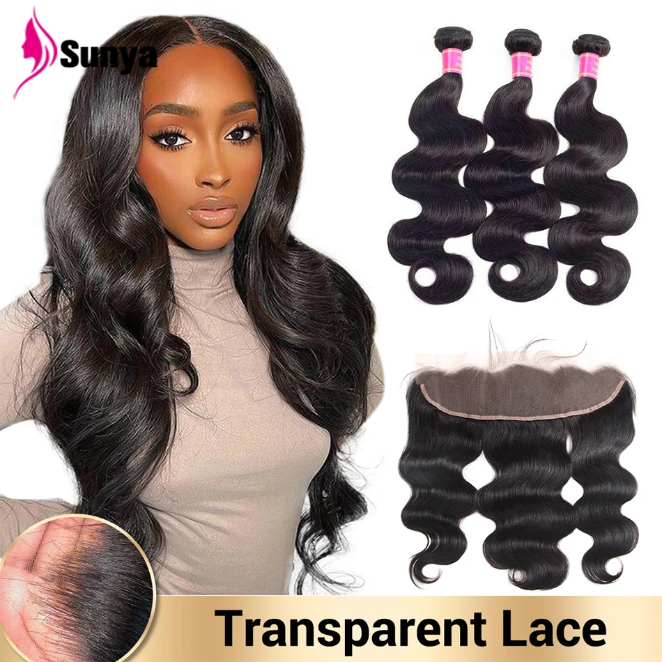 

Body Wave Bundles With 13x4 Lace Closure Brazilian Hair Weave Bundles With Closure Human Hair Bundles With Closure Remy