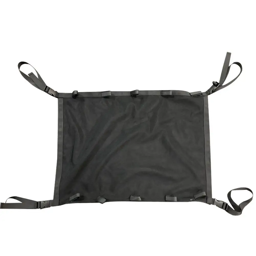 

53x72cm Car Ceiling Mesh Storage Rack Car Roof Net Bag Polyester Mesh Fishing Rod Holder Sundries Storage Bag for Outdoor Tools