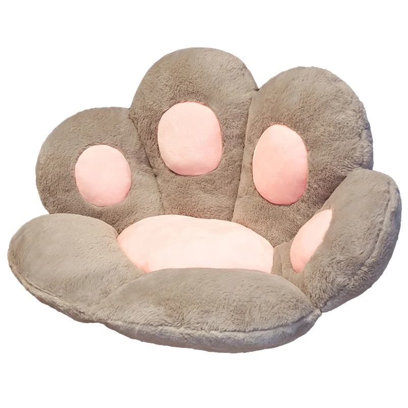 1pcs Cute Cat Bear Paw Chair Seat Cushion Stuffed Plush Soft Pillows Animal Sofa Indoor Floor Bed Home Decor Children Gifts - купить по