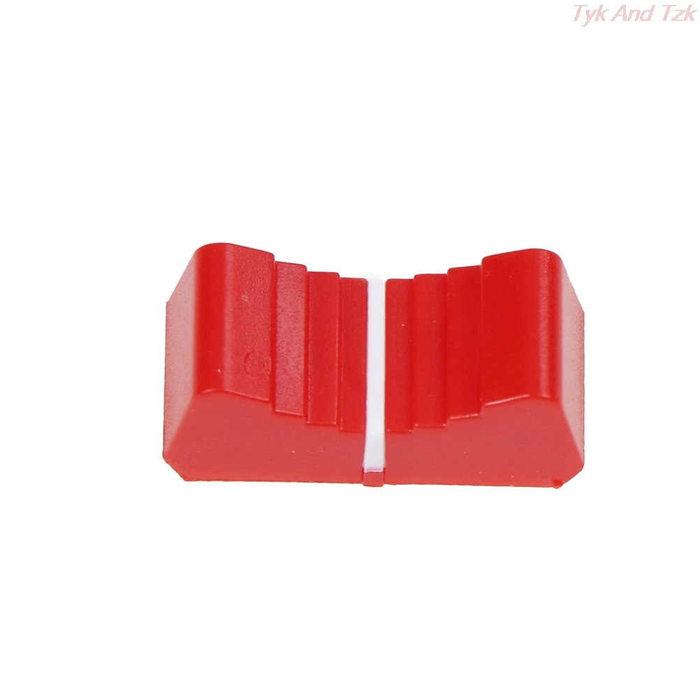

10pcs/lot Touch Sensitive Slider Ribbed Mixer Desk Switch Knob Cap 8mm Fader Knob Cap Plastic