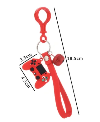 

New Fashion Stereo Cartoon Game Console Keychain Keyring Childhood Exquisite Bag Car Hanging Fun Keychain Small Gift