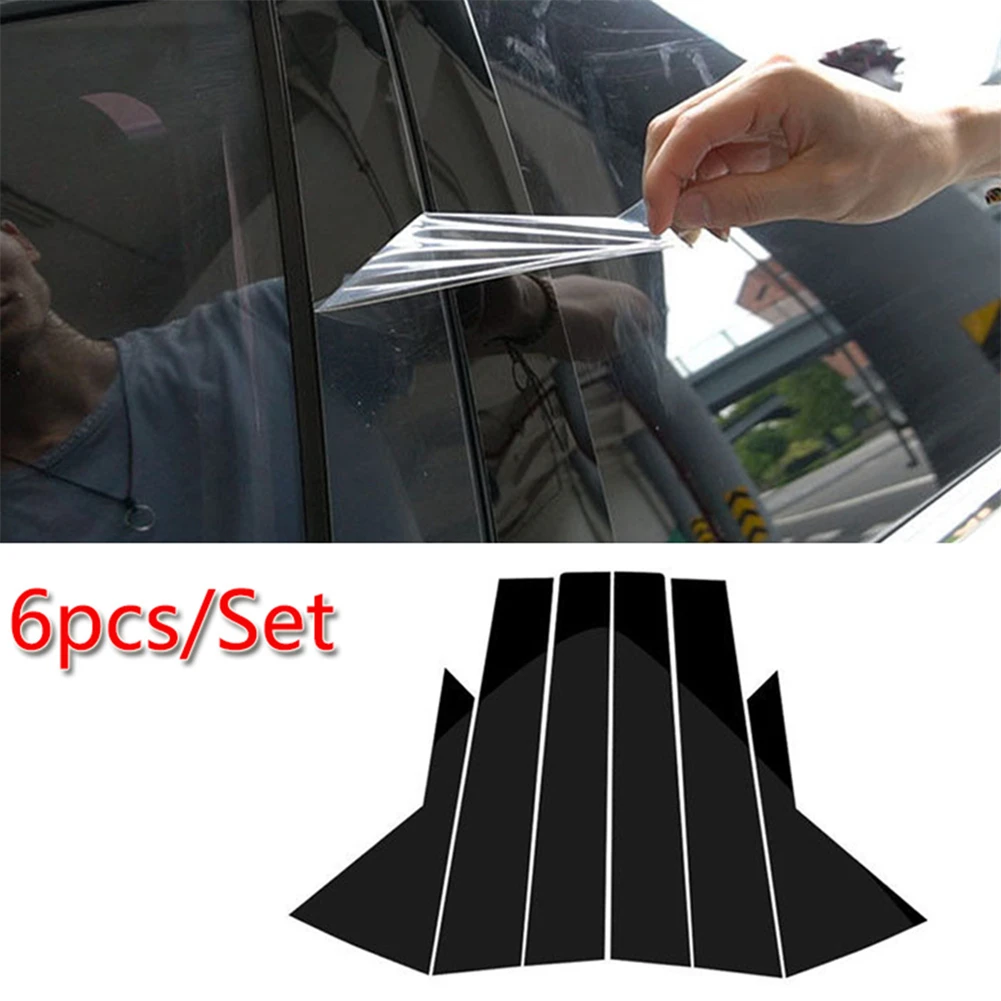 

6 PCS Car Window Trim Cover For Hyundai IX35 2010 to 2015 Exterior Parts Car Stickers Decoration Accessories Pillar Trim Sticker