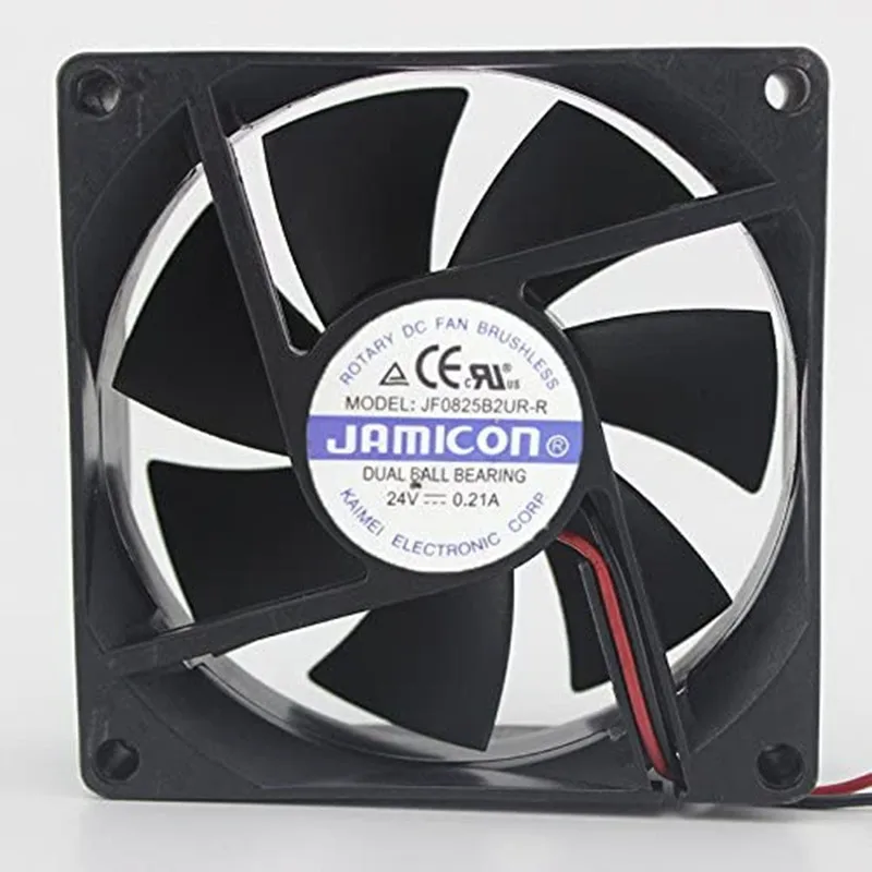 

JF0825B2UR-R 8025 24В 0.21A8CM вентилятор 6 месяцев гарантии