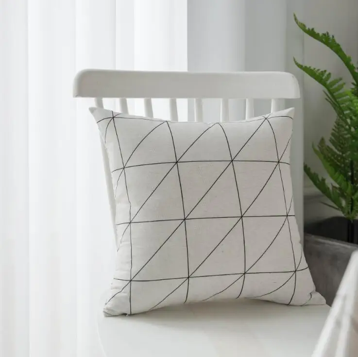 Хлопковая наволочка с принтом декоративные наволочки для дивана автомобильного