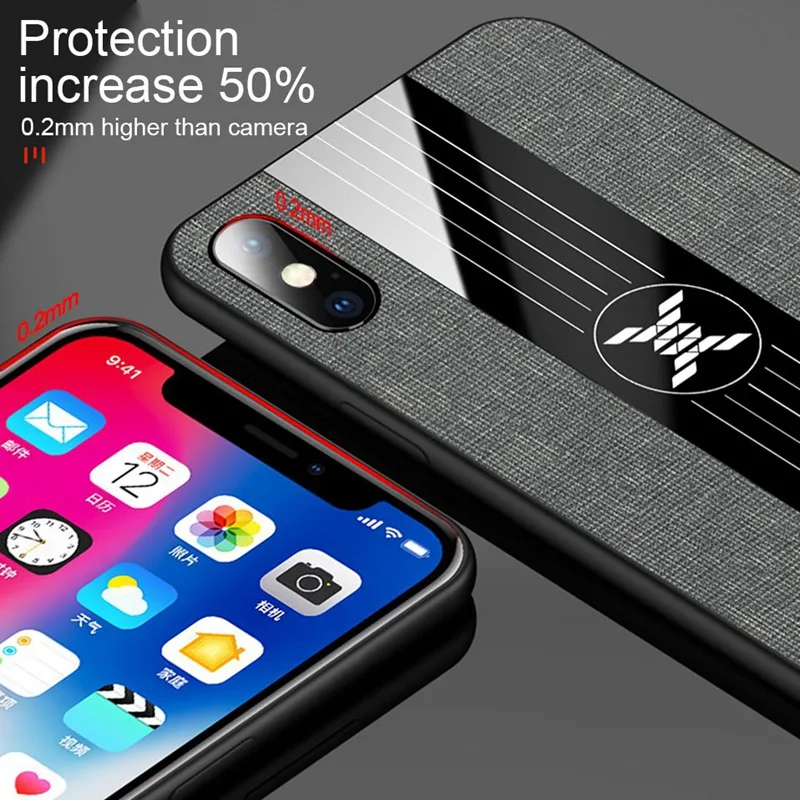 Роскошный чехол для телефона iPhone X XS XR Max автомобильный держатель силиконовый