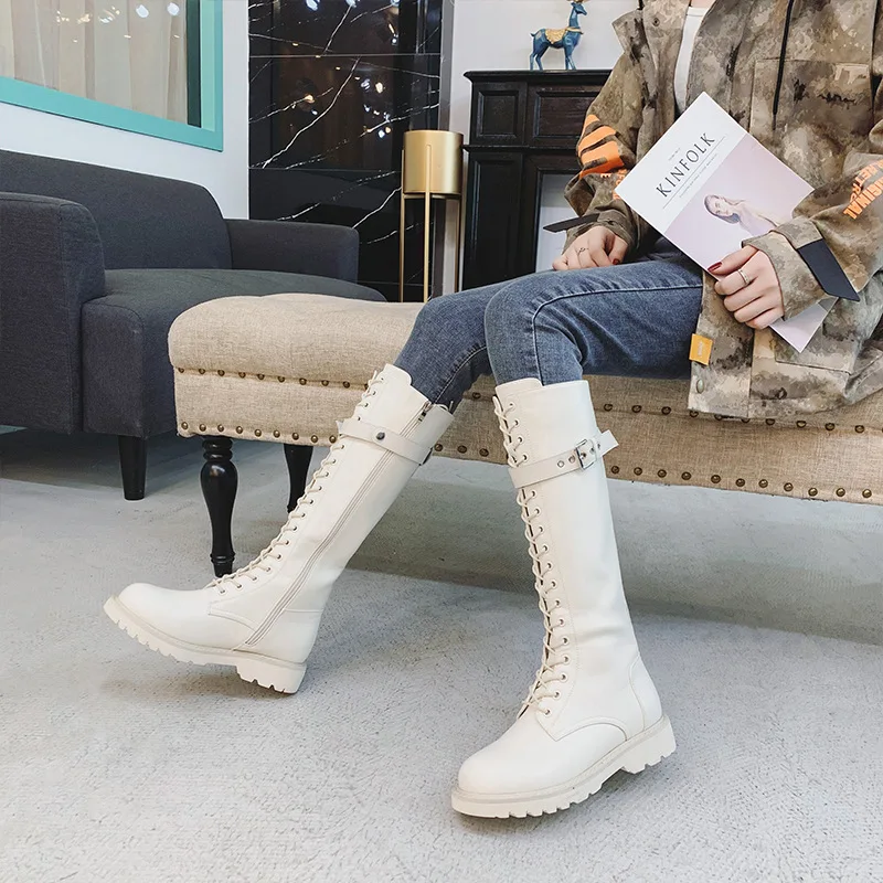 2019 г. новые зимние высокие сапоги женские модные простые однотонные повседневные