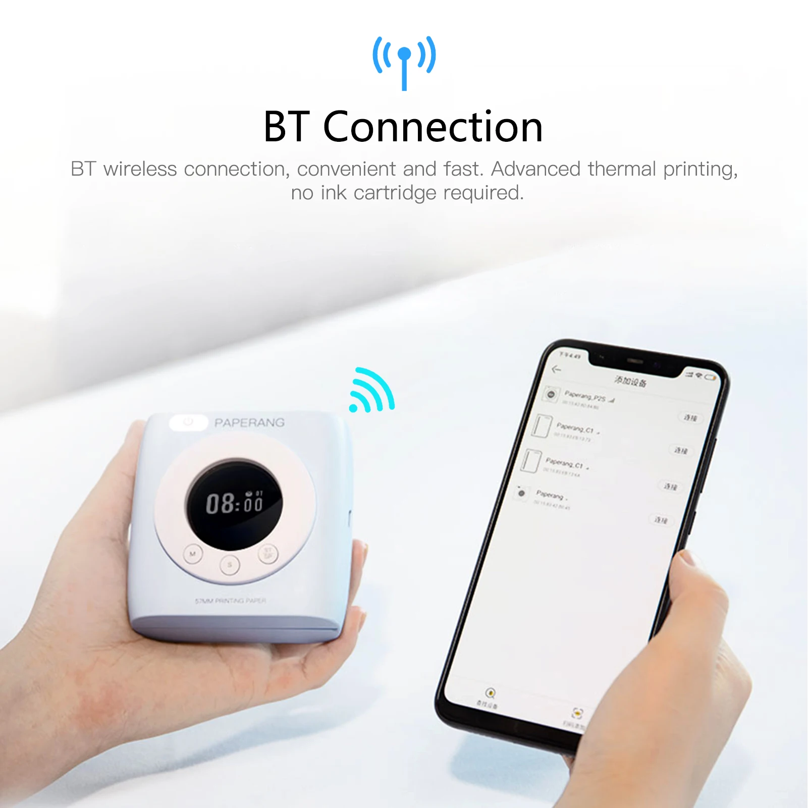 Глобальная версия PAPERANG P2S мини Карманный фотопринтер HD 300 точек/дюйм BT4.0