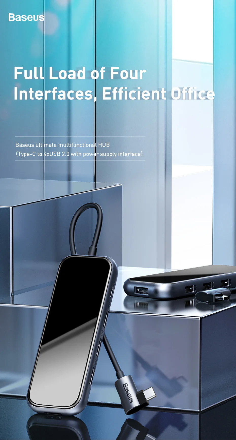 Baseus USB-C Тип C концентратор HDMI RJ45 Мульти USB 3,0 адаптер для MacBook Pro Air док-станция USB C концентратор с Беспроводной Зарядное устройство для наручных часов iWatch