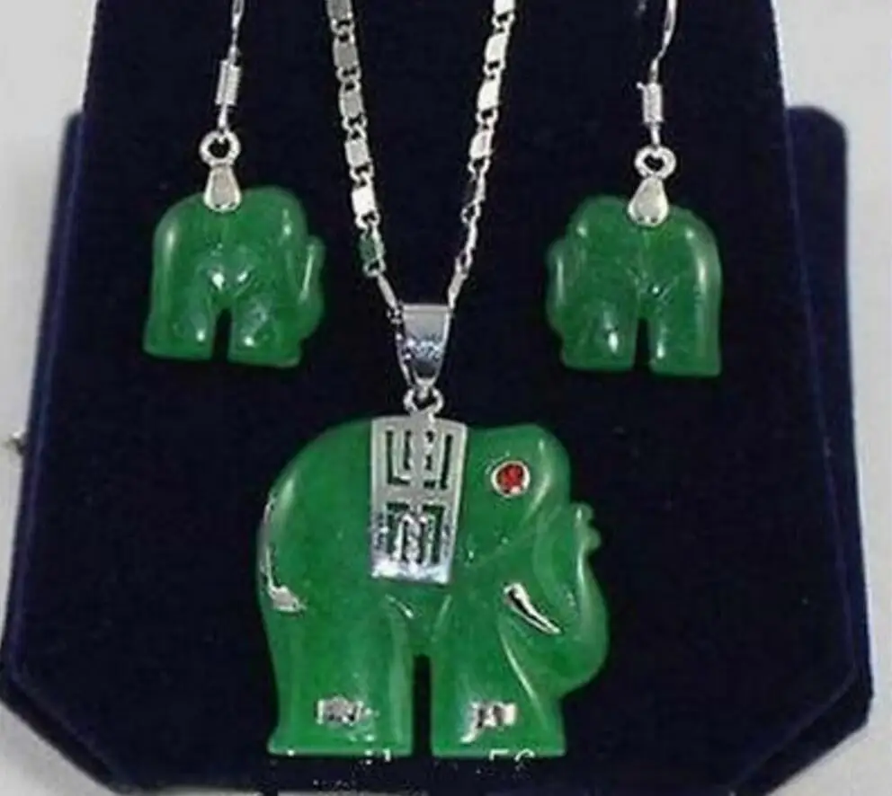 Бесплатная доставка Очаровательная! Натуральный 14KGP зеленый нефритовый слон