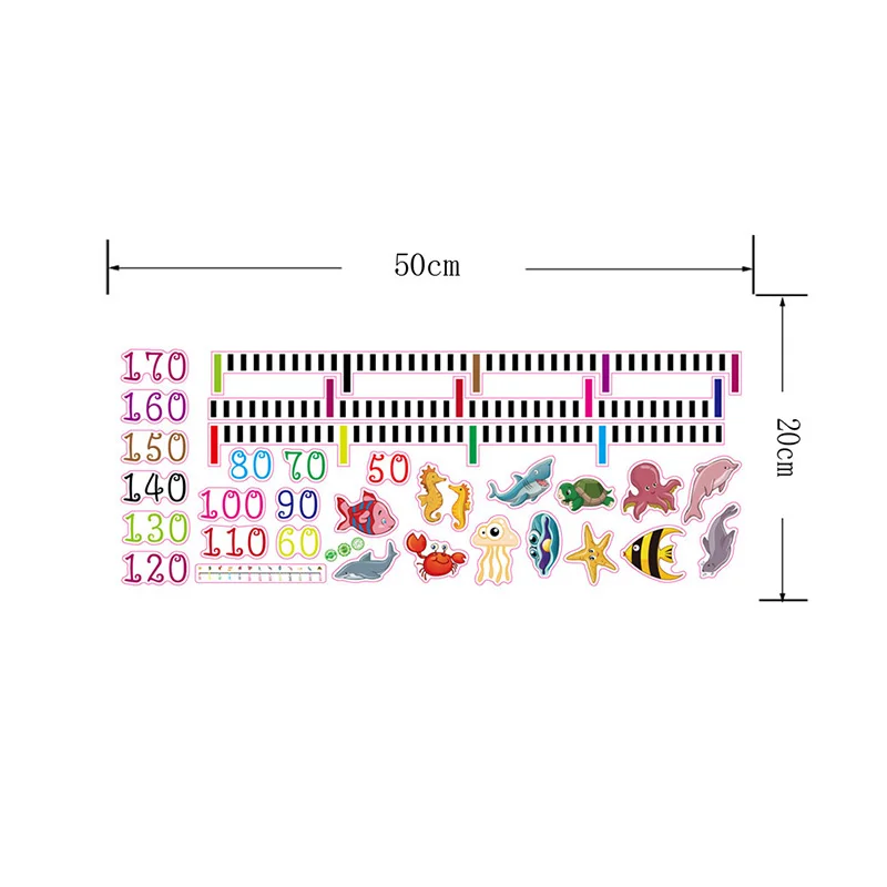 Забавные Новые Животные наклейки на стену художественные стены Декор мерка