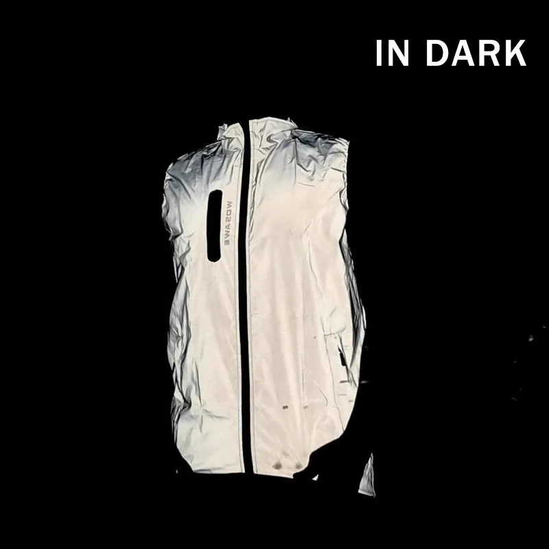 WOSAWE Winter Autumn Full Reflective Vests Night Glowing Bomber Windproof Rainproof Motorcycle Warm bike Windbreaker | Автомобили и