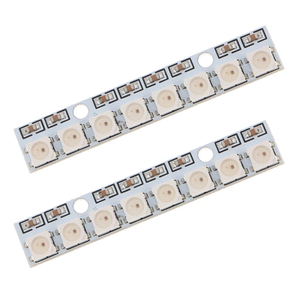 2 шт. 8Bit WS2812 полоса 5050 RGB для R3 AVR полноцветный светодиодный драйвер|Передние