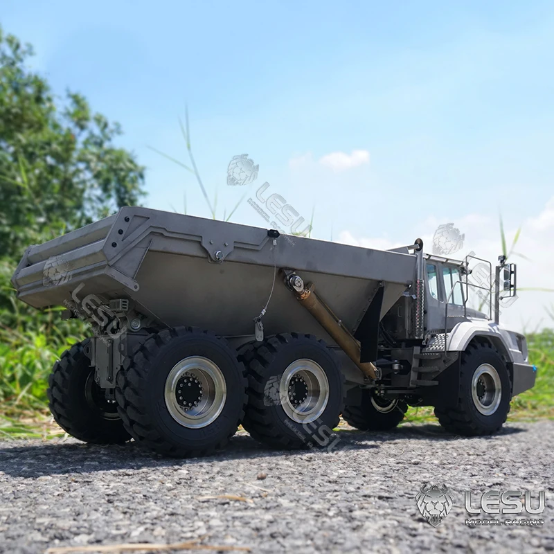 LESU 1/16 RC Металл 6*6 шарнирный грузовик гидравлический AT60H модель 4MPA насос ESC