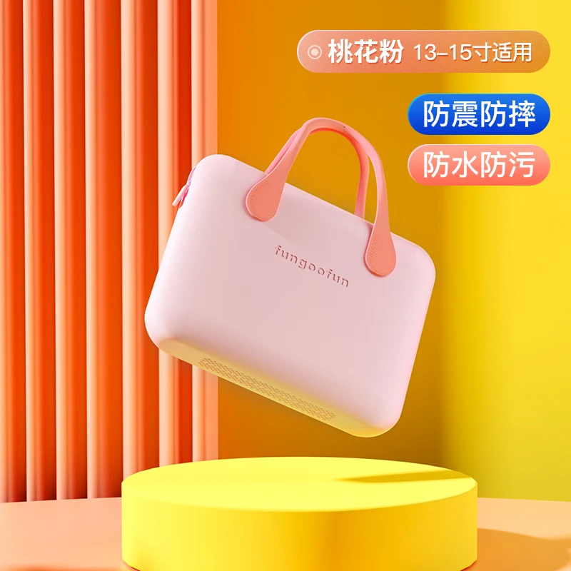 Laptop Bag 14-Inch Portable Female Male Liner Portable Laptop Bag Portable Crossbody Dual-Use leather tote  laptop bags for men