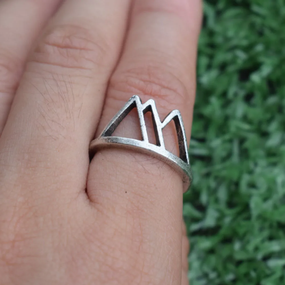 1pcs mountain jewelry cute Mountain Ring For Women Vintage SanLan | Rings
