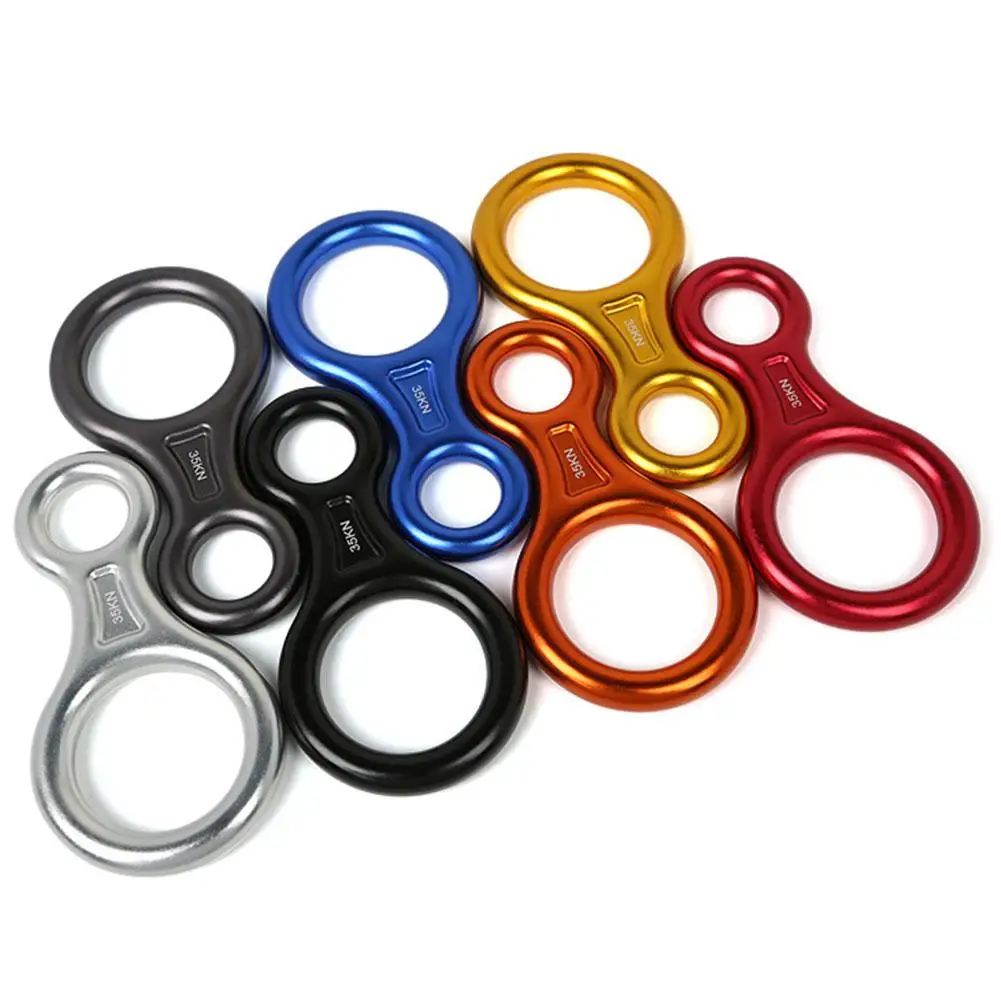 

Outdoor Climbing Descender 8-Shape Descent Control Device for Rock Climbing