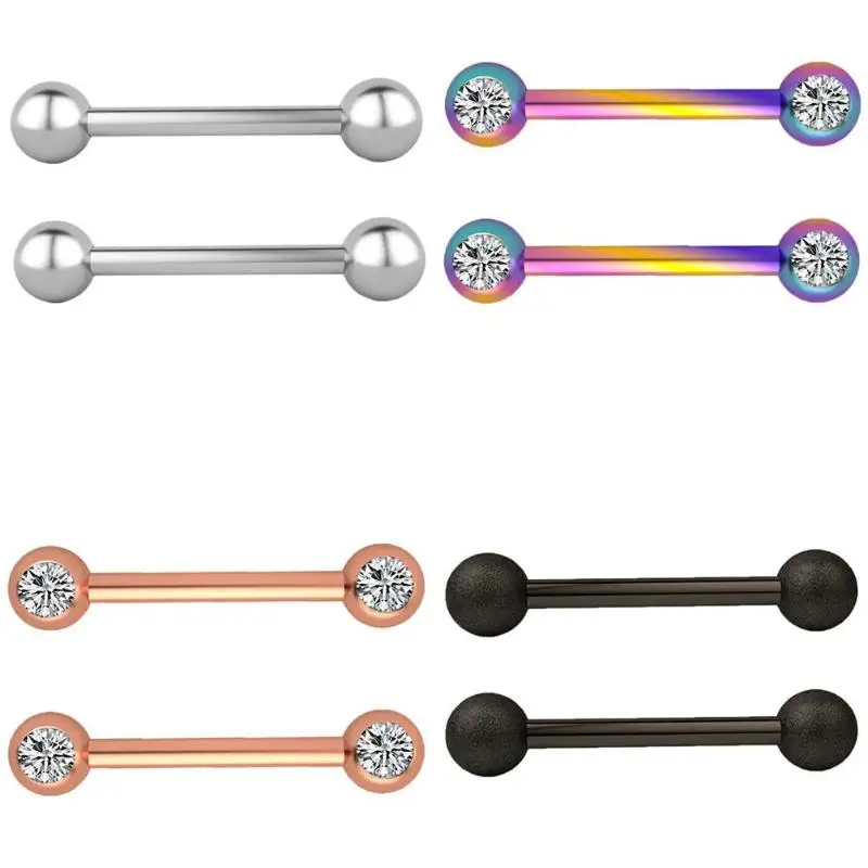 Кольцо для пирсинга женское с кристаллами в виде сердца|Украшения тела| |