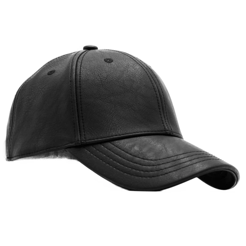 2021 новые мужские черные PU кожаная бейсболка кепка тракер хипстерские простые