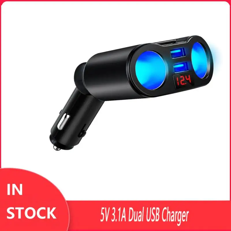 5V 3.1A зарядное устройство с двумя usb-портами 2 Way машинная Зажигалка для сигарет