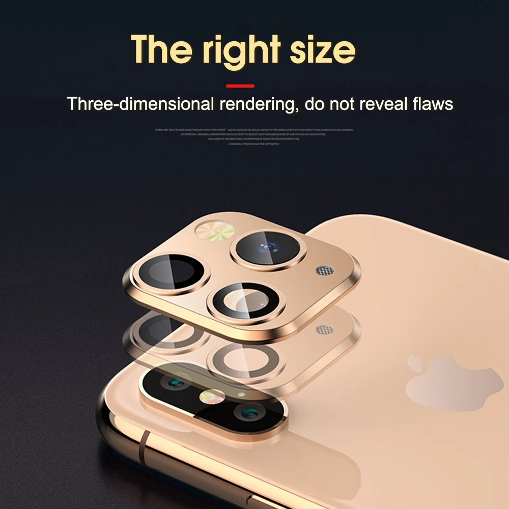 Стекло для камеры iPhone 11 Pro Max наклейка на объектив пленка X XS XR металлическая