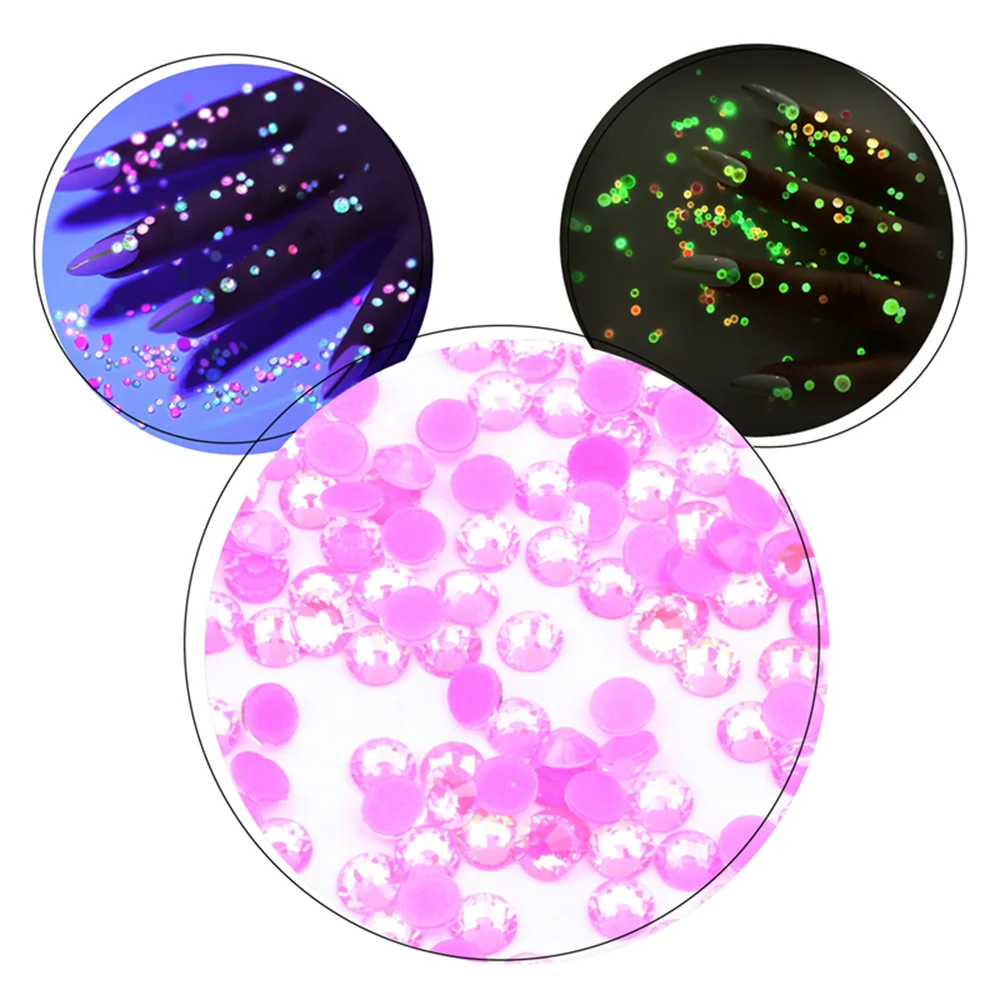 SS6 SS30 светящиеся Стразы блестящее Стекло Драгоценный Камень 3D Шарм Flatback Strass