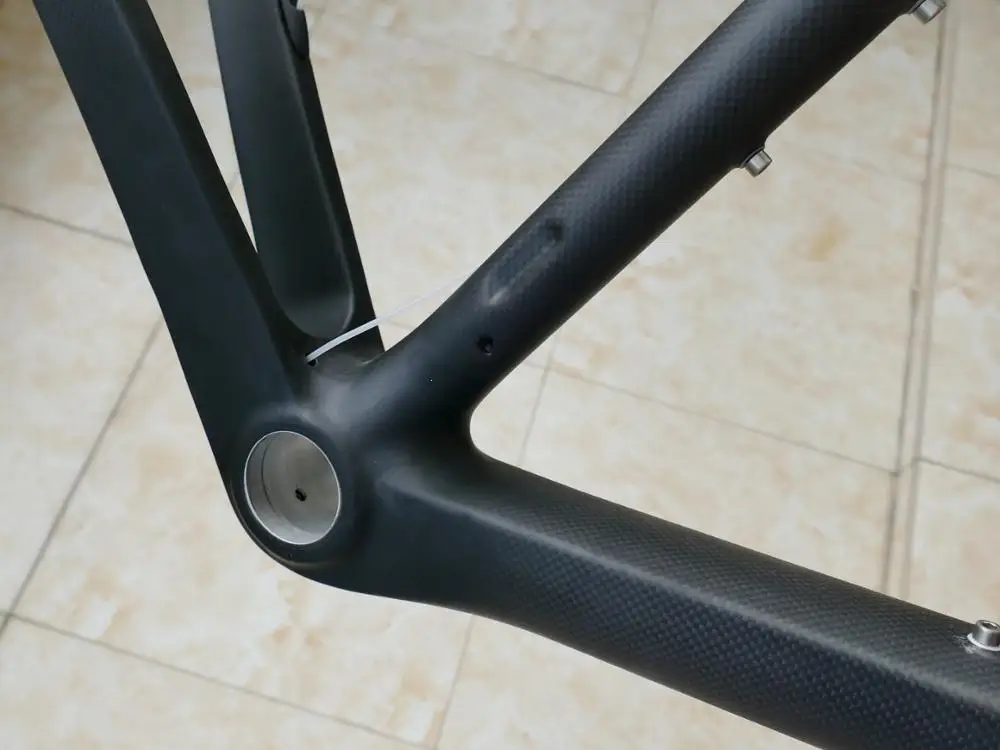 Полностью карбоновая Матовая Глянцевая велосипедная Рама для дискового тормоза